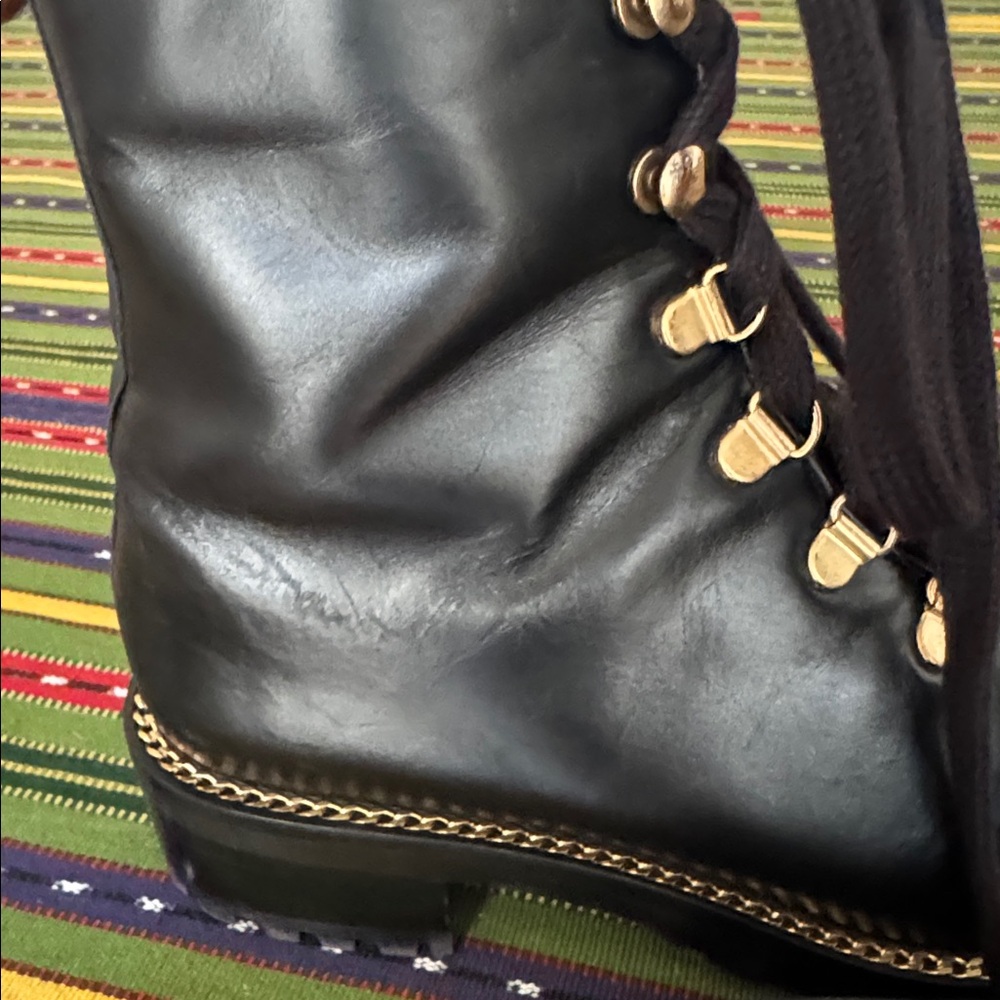 Stuart Weitzman Kolbie Chain Bootie Black Women’s Size 4.5 - Picture 16 of 17